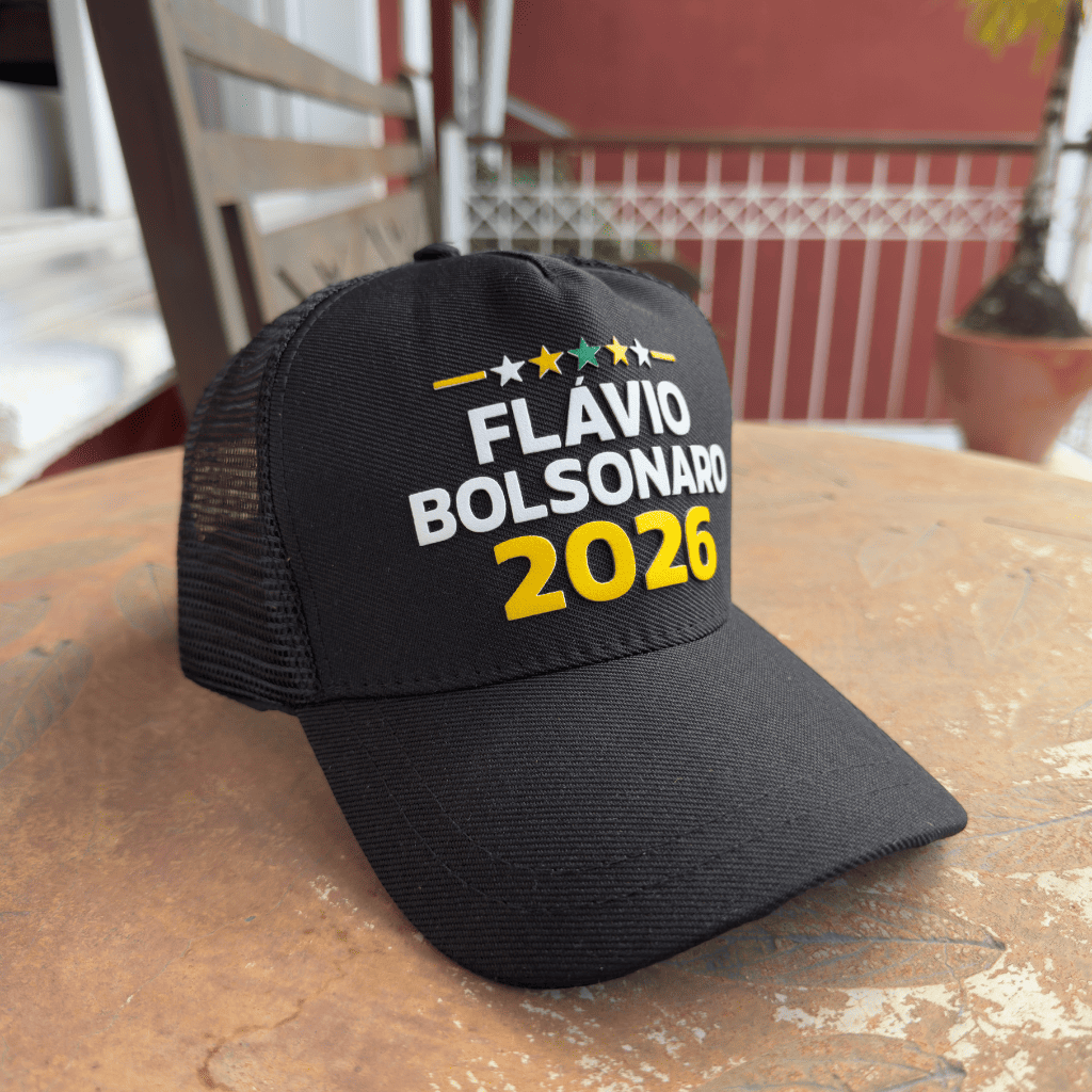 Boné Flávio Bolsonaro 2026 - Edição Limitada Oficial
