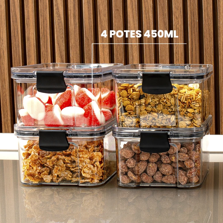 Kit Pote Hermético (Compre 1 Leve 4) - Simpla