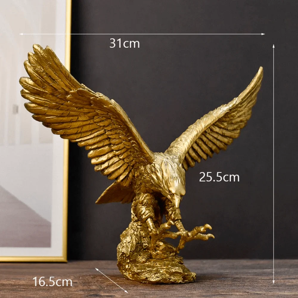 Escultura Águia Dourada - Simpla