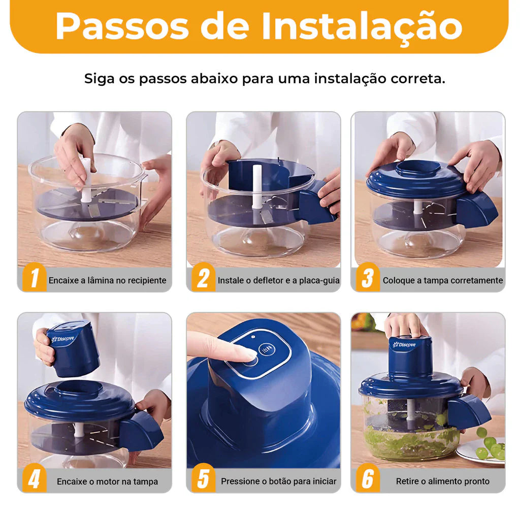 (ÚLTIMAS UNIDADES) Descascador Elétrico de Alho e Frutas Automático - Simpla