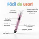 (ÚLTIMAS UNIDADES) Caneta Mágica de Impressão 3D + FRETE GRÁTIS