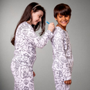 Pijama Infantil Manga Longa Capivara Unissex + BRINDE 12 CANETINHAS