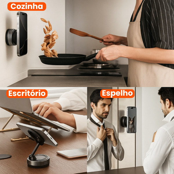 Suporte Magnético para Celular 360° SmartGrip® - Zinova