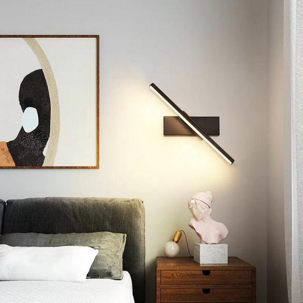 Luminária Moderna de Parede Para Quarto Rotativa - Simpla