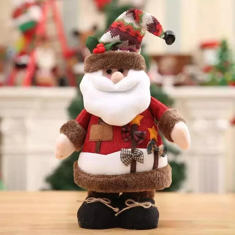 Bonecos de Natal de Pelúcia para Decoração Festiva - Zinova