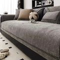 Capa de Sofá Chenille Antiderrapante Grisalho Pet Friendly Para Sala - Simpla
