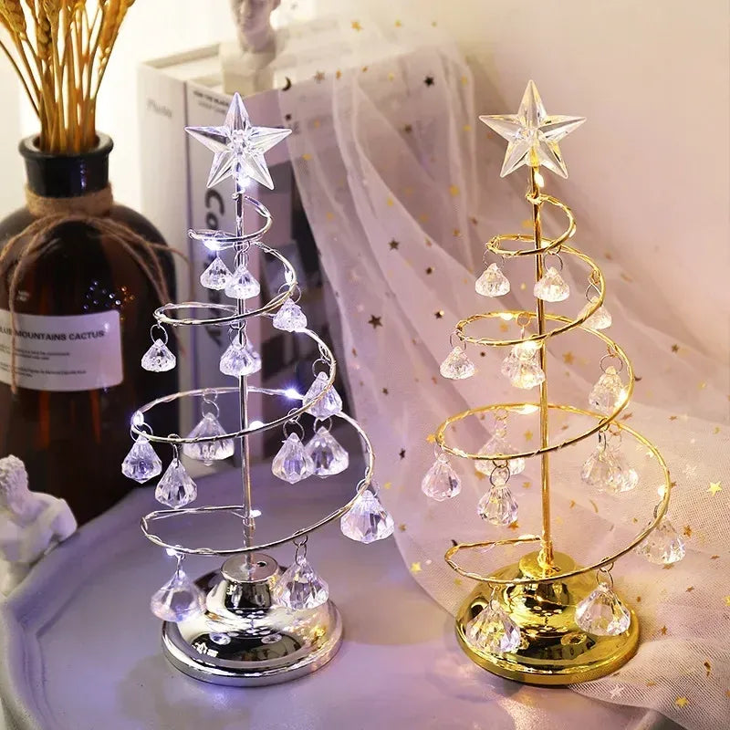 Árvore de Natal LED Efeito Cristal com Acabamento Metalizado - Zinova