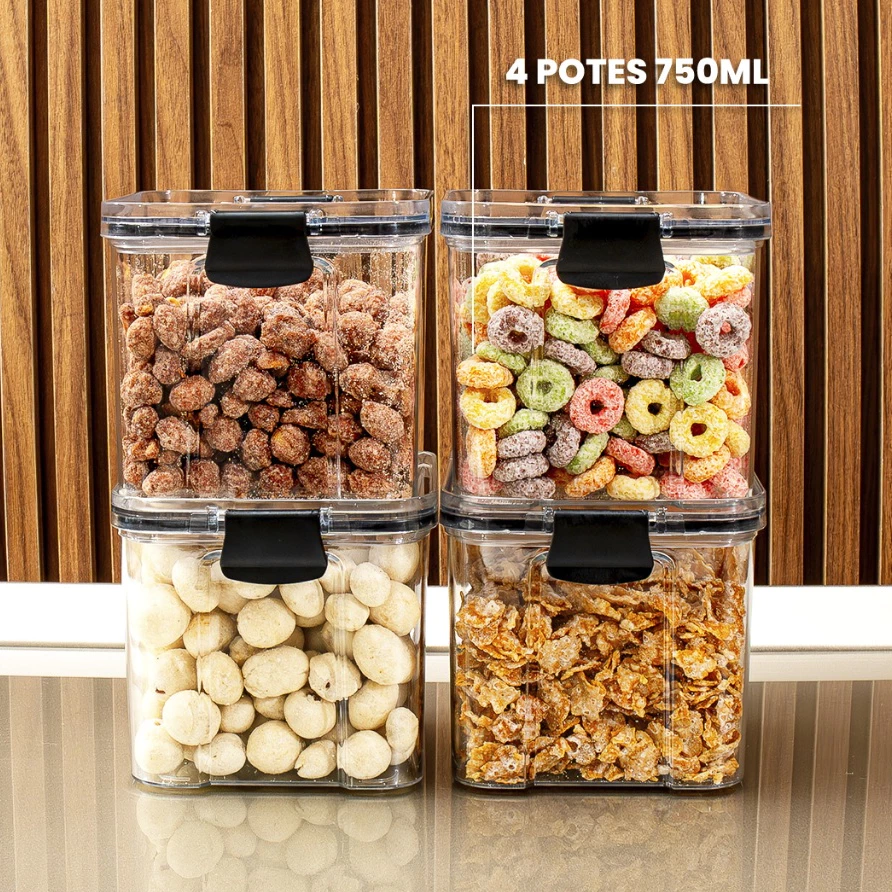 Kit Pote Hermético (Compre 1 Leve 4) - Simpla