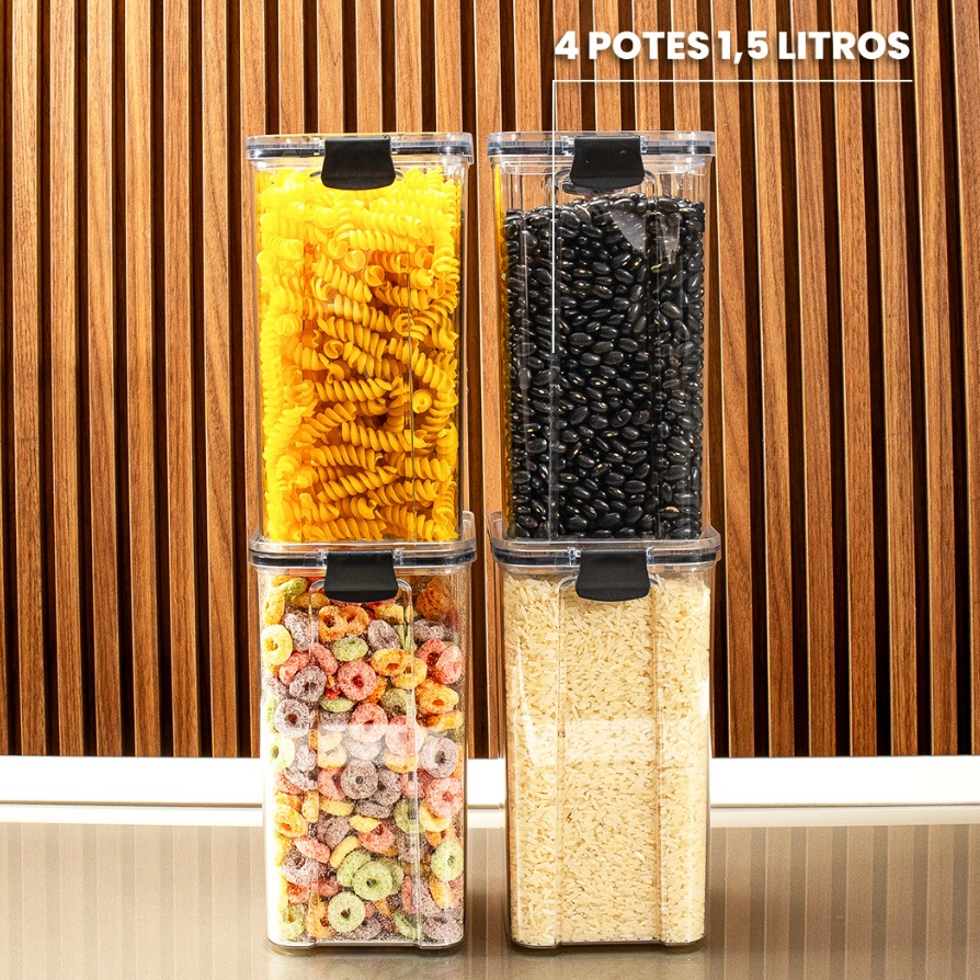 Kit Pote Hermético (Compre 1 Leve 4) - Simpla