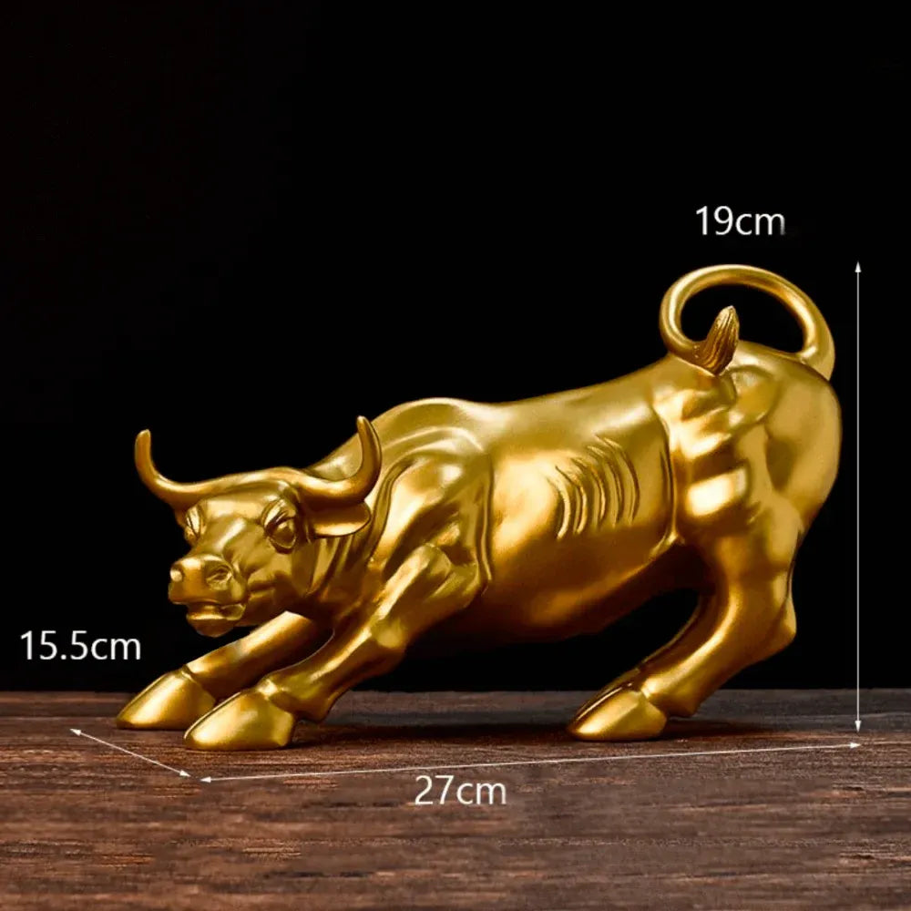 Touro de Wall Street Dourado - Simpla