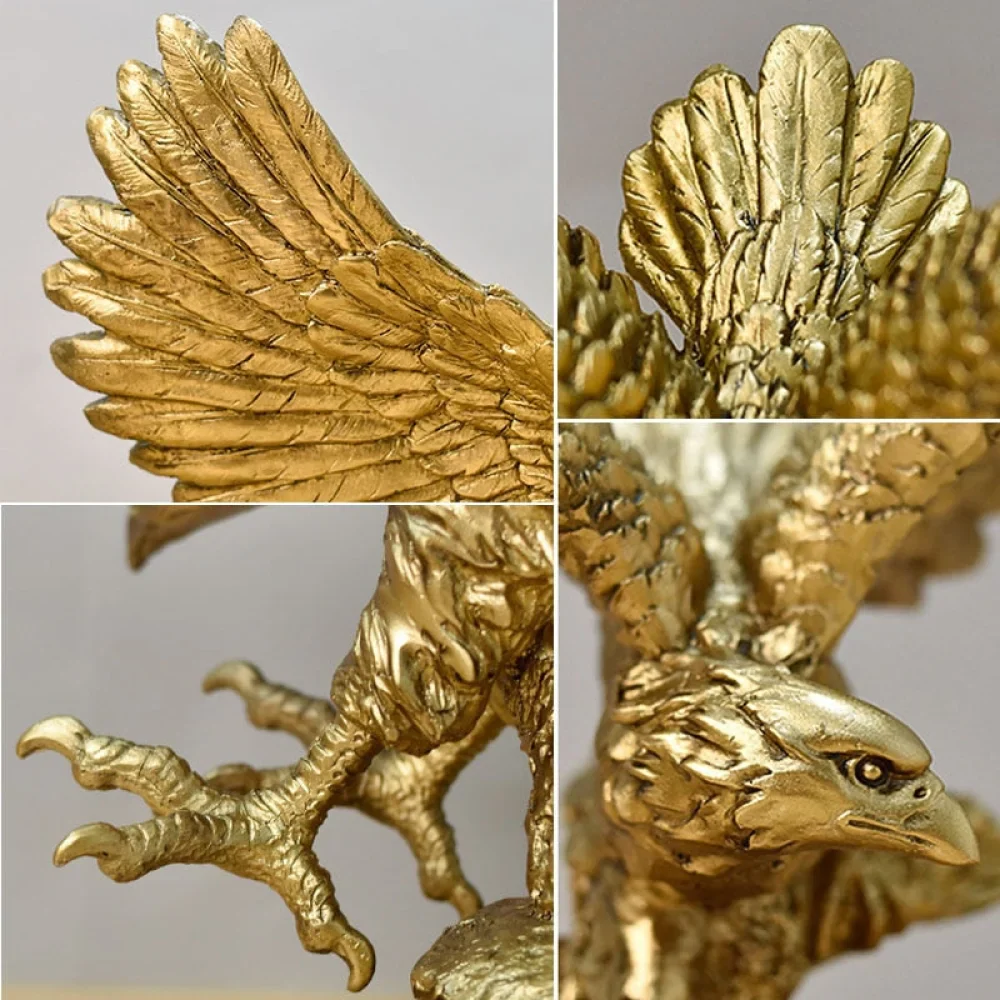 Escultura Águia Dourada - Simpla