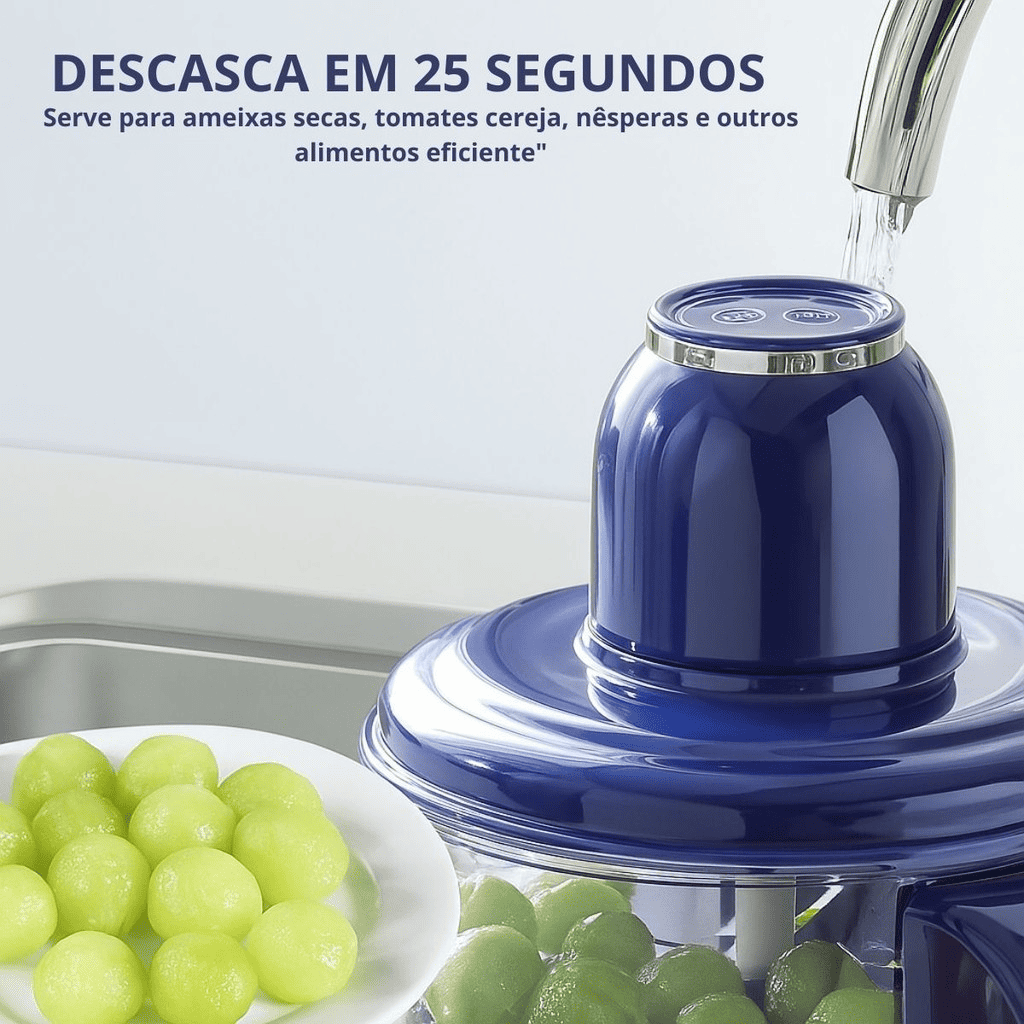 (ÚLTIMAS UNIDADES) Descascador Elétrico de Alho e Frutas Automático - Simpla